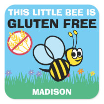 Gluten Free Bumblebee Celiac Stickers