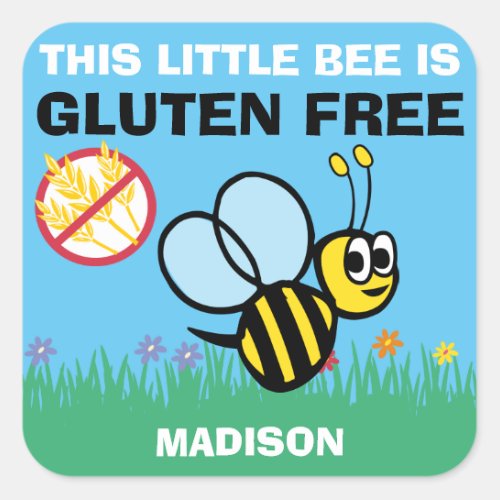 Gluten Free Bumblebee Celiac Stickers