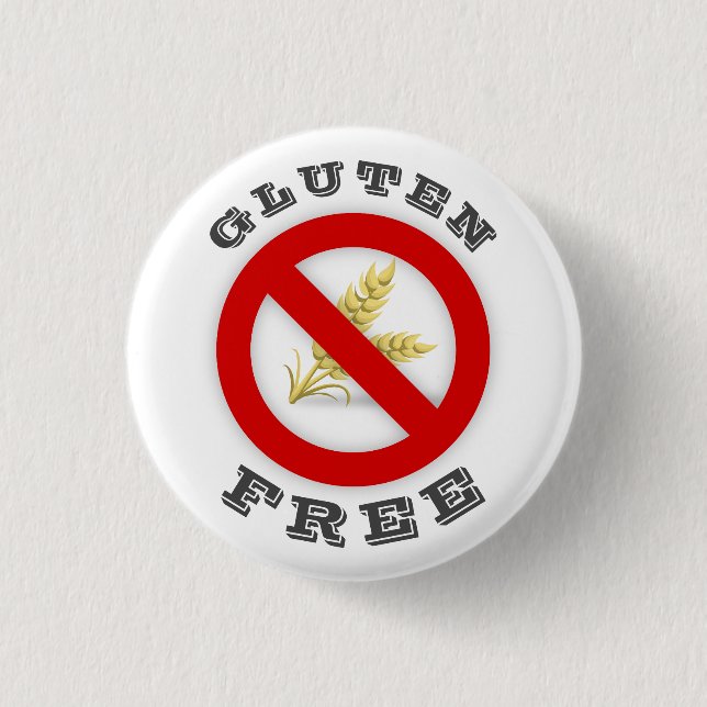 Gluten Free Button (Front)