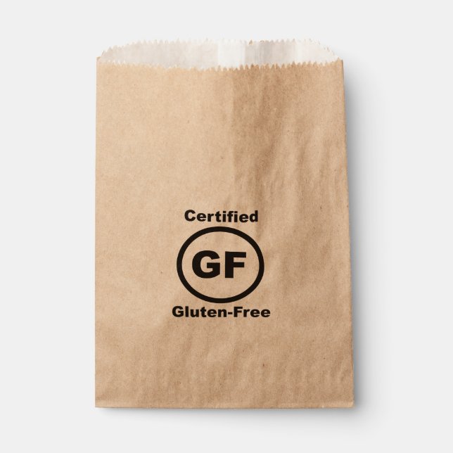 Gluten Free Certified Favor Bag (Front)