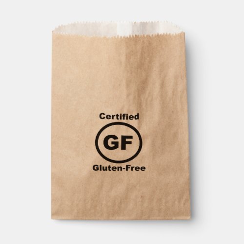 Gluten Free Certified Favor Bag