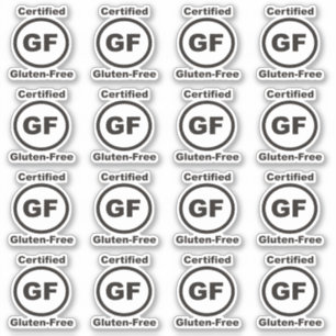 Gluten Free Certified Sticker