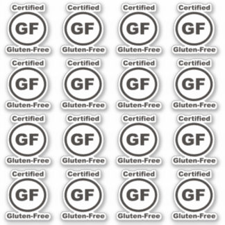 Gluten Free Certified Sticker