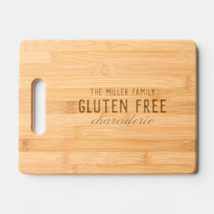 Gluten Free Charcuterie Allergen Etched Wooden Engraved Cutting Board
