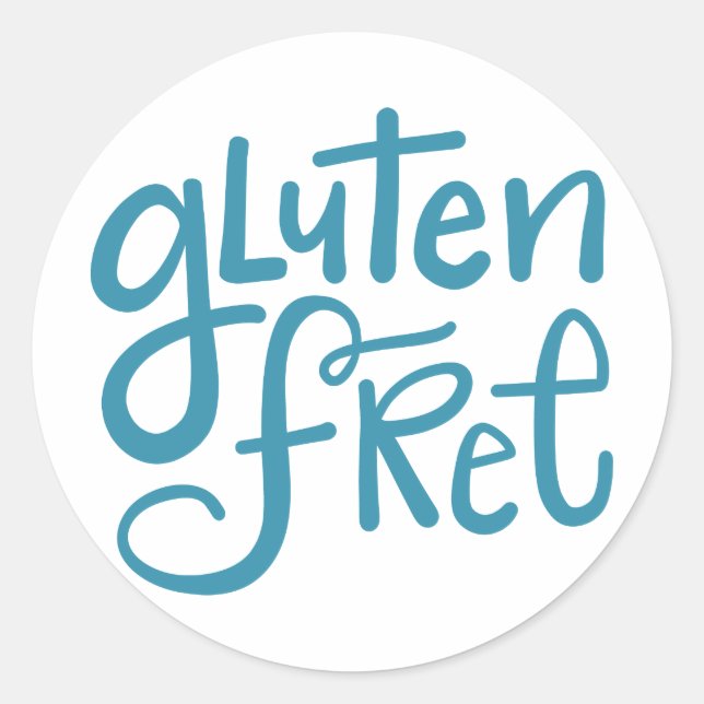 Gluten Free Classic Round Sticker (Front)