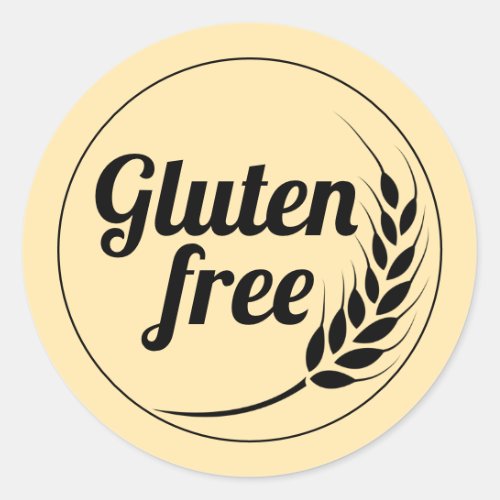Gluten Free Classic Round Sticker