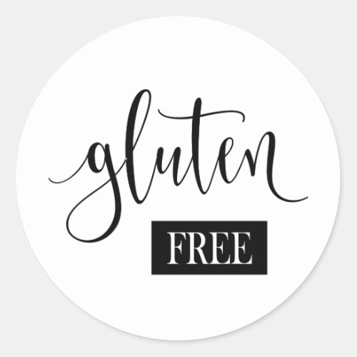 Gluten Free  Classic Round Sticker