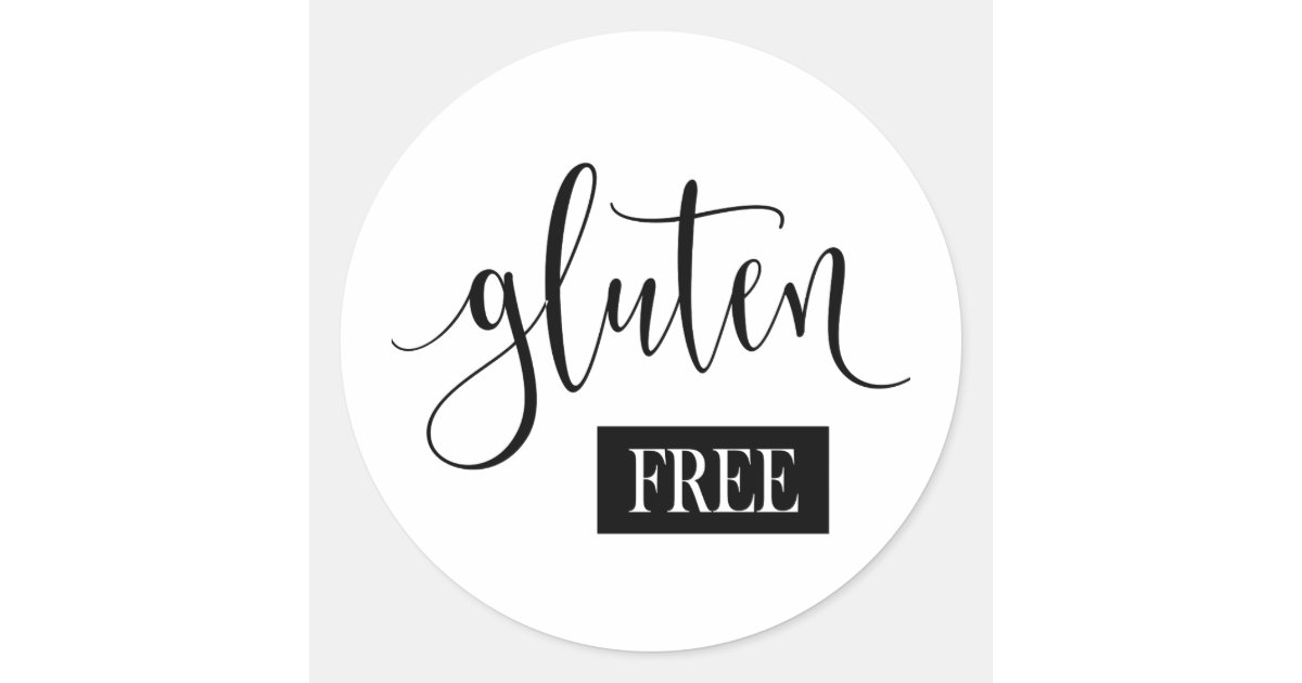 Gluten Free Classic Round Sticker | Zazzle