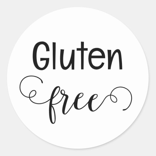 Gluten Free  Classic Round Sticker