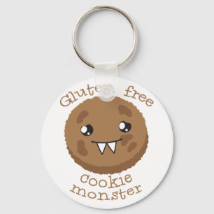 Gluten free cookie monster keychain