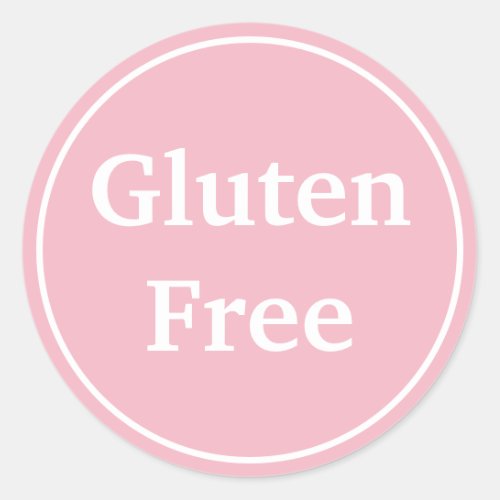 Gluten_Free Custom Text Food Diet Label Classic Round Sticker