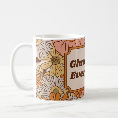Gluten Free Everything Orange and Brown Aesthetic  Coffee Mug