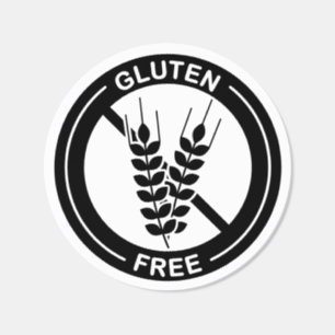 Gluten Free Food Allergen Small Business Packaging Classic Round Sticker