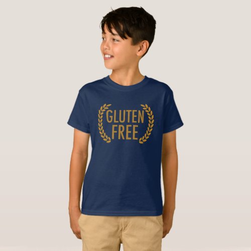 Gluten Free Food Allergy Warning Celiac Kids T_Shirt
