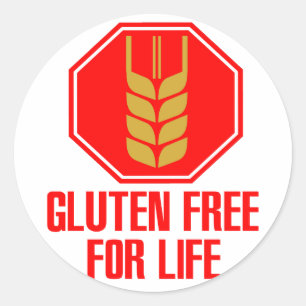 Gluten Free For Life Classic Round Sticker