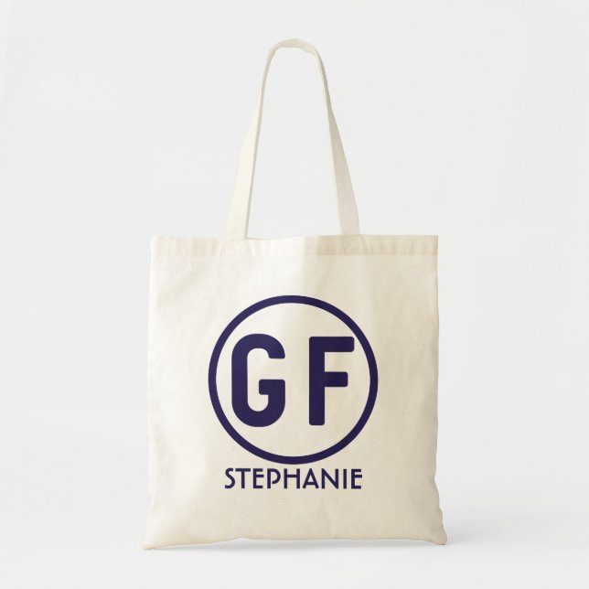 Gluten Free GF Personalized Tote Bag (Front)