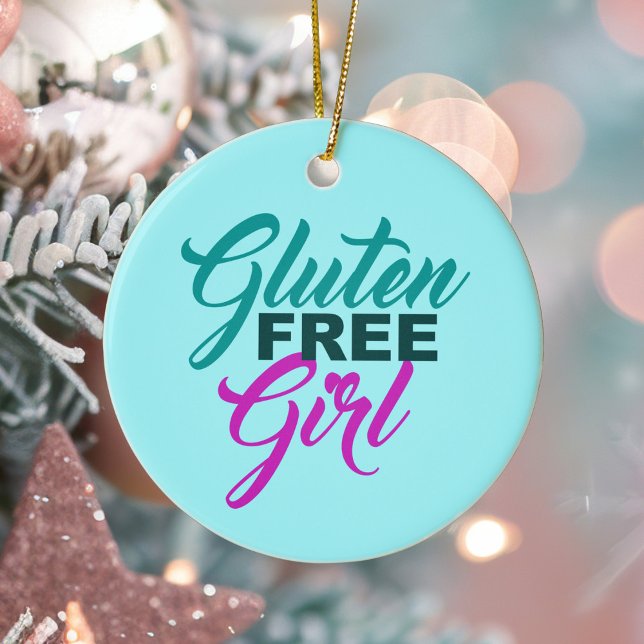 Gluten Free Girl Ceramic Ornament (Creator Uploaded)