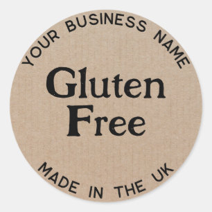 Gluten Free Gluten Allergy Packaging Label