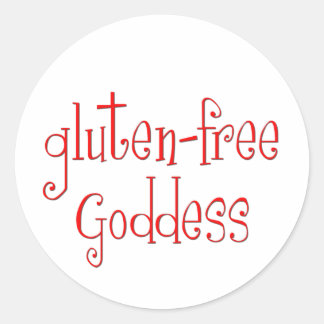 Gluten Free Goddess Classic Round Sticker