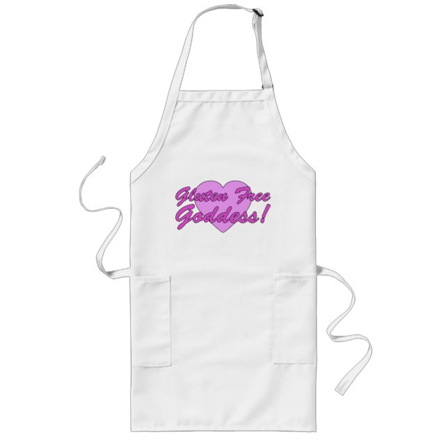 Gluten Free Goddess! Gluten Allergy Celiac Long Apron (Front)