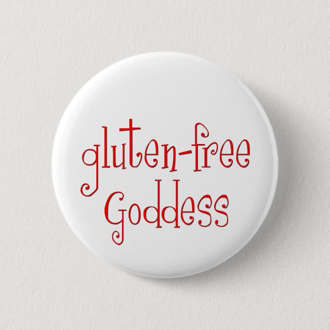 Gluten Free Goddess Pinback Button (Front)