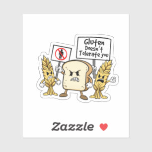 Gluten Free Humor Sticker