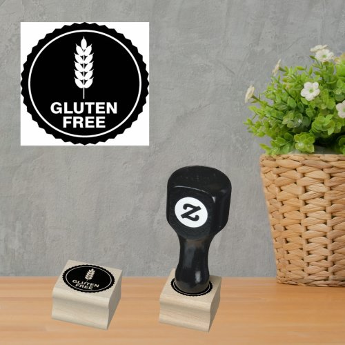 Gluten Free Identification for Food Vendors Rubber Stamp