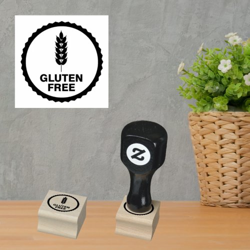 Gluten Free Identification for Food Vendors   Rubber Stamp