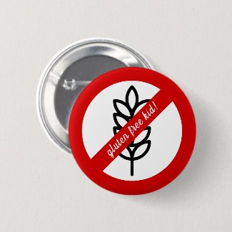 Gluten free kid! Celiac Disease / Allergy Alert Button