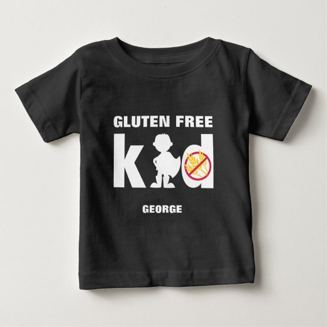 Gluten Free Kid Super Boy Celiac Shirt (Front)