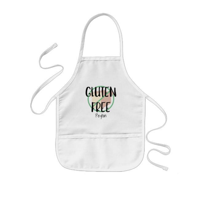 Gluten Free Kids Personalized No Gluten Symbol Kids' Apron (Front)