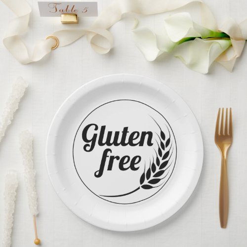 Gluten Free Message Paper Plates
