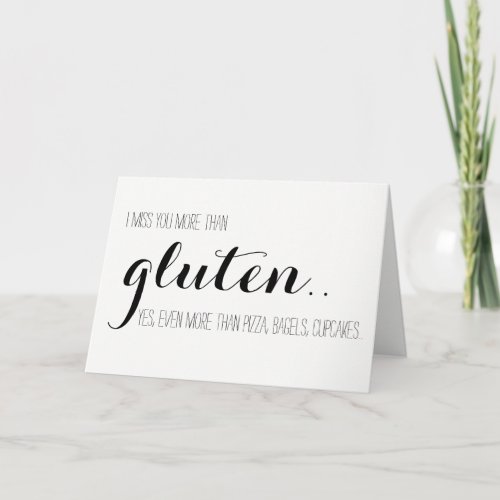 Gluten_Free Miss You Card