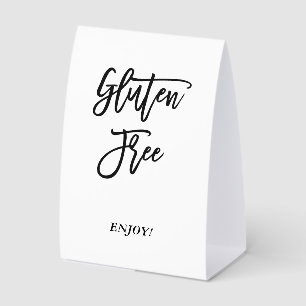 Gluten Free Paper Table Tent