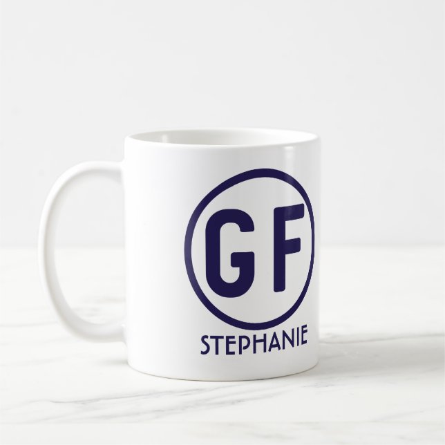 Gluten Free Personalized Coffee Mug (Left)