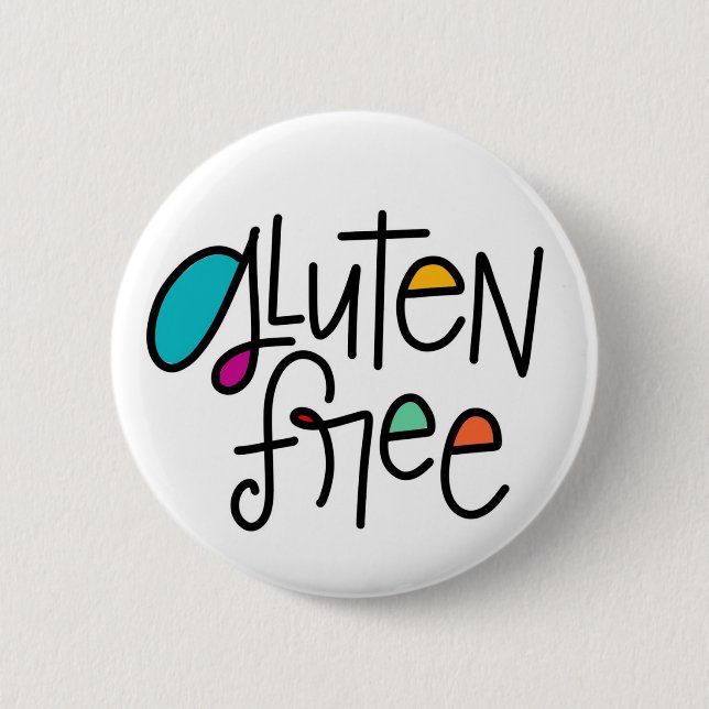 Gluten Free Pinback Button (Front)