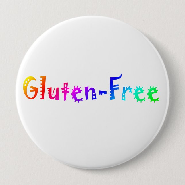 Gluten Free Pinback Button (Front)