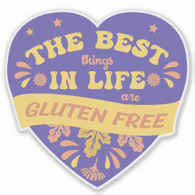 Gluten Free Quote Fun Celiac Coeliac Sticker (Front)