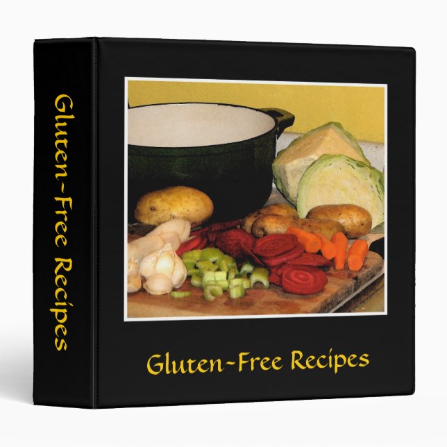 Gluten-Free Recipes Binder (Front/Spine)