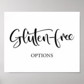 Gluten free sign Poster | Zazzle