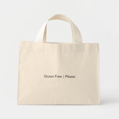 Gluten Free  Simplistic Tote Bag