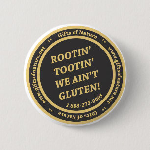 Gluten Free Slogan Pinback Button