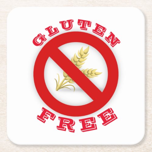 Gluten Free Square Paper Coaster