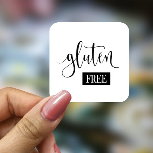 Gluten Free   Square Sticker