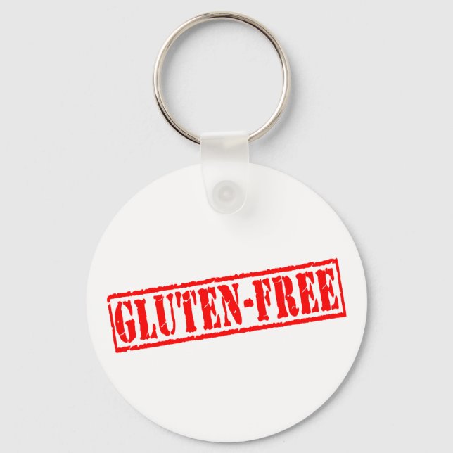 Gluten free stamp keychain (Front)