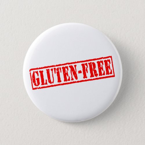 Gluten free stamp pinback button