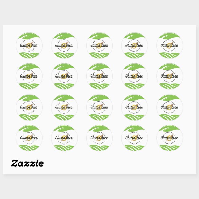 Gluten Free Sticker – Cute & Clear Allergy-Friendl (Sheet)