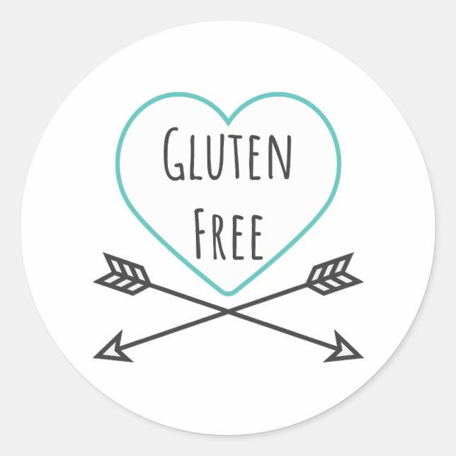 Gluten Free Sticker, Gluten Free Labels (Front)