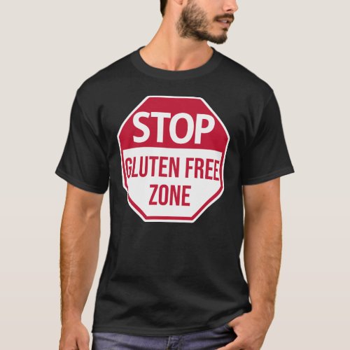 Gluten Free Stop Sign T_Shirt