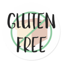 Gluten Free Symbol No Wheat or Bread Classic Round Sticker